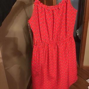 Red summer dress